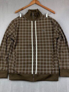 Atticus Mens Sweater Large Brown Full Zip Long Sleeve Blink-182 Tom DeLonge Y2K